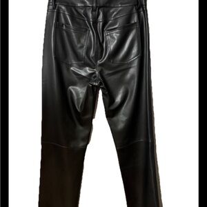 Black Faux Leather Pants